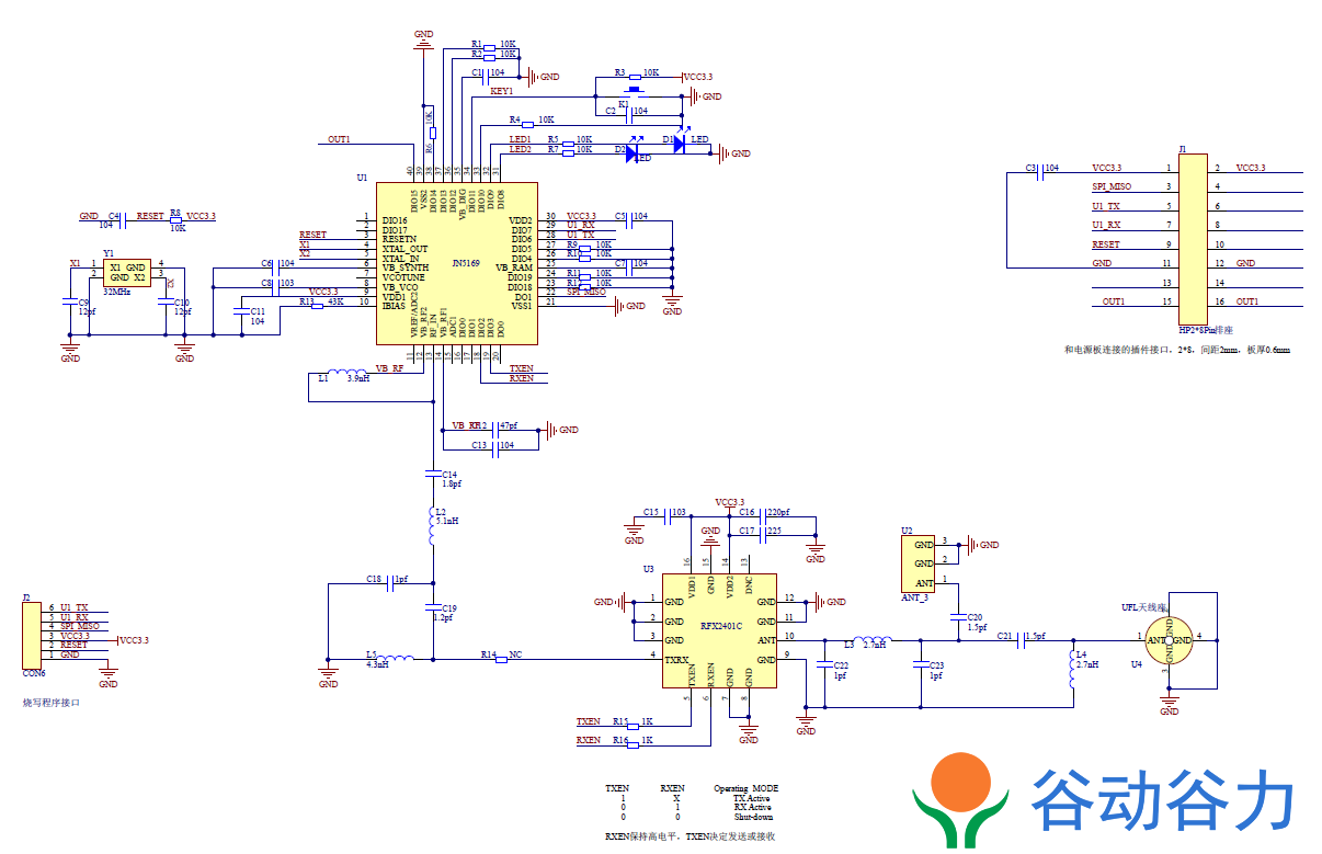 NXP JN516x Zigbee模块硬件参考设计简介(图8)