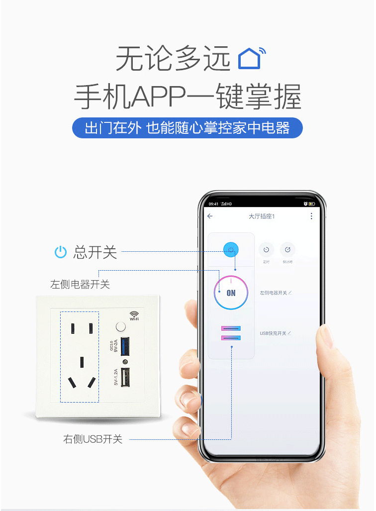 Zigbee智能插座 （可支持涂鸦，飞利浦，亚马逊，飞比等）(图3)